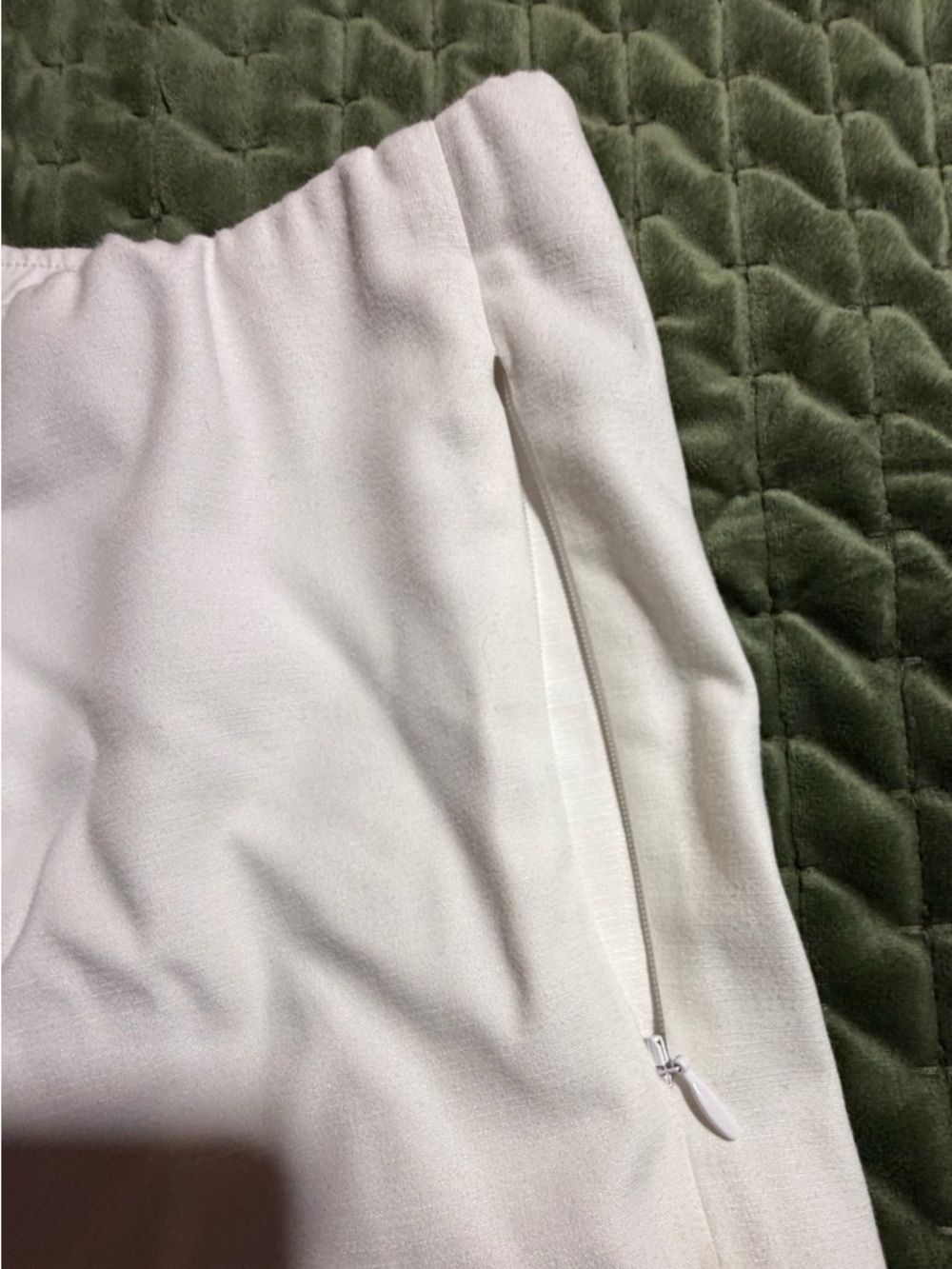 J. Jill Essential Cotton Stretch white pants‎ pull on size 4 pockets - Picture 11 of 13